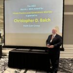 Chris Balch accepting the IMLA LGlink Award